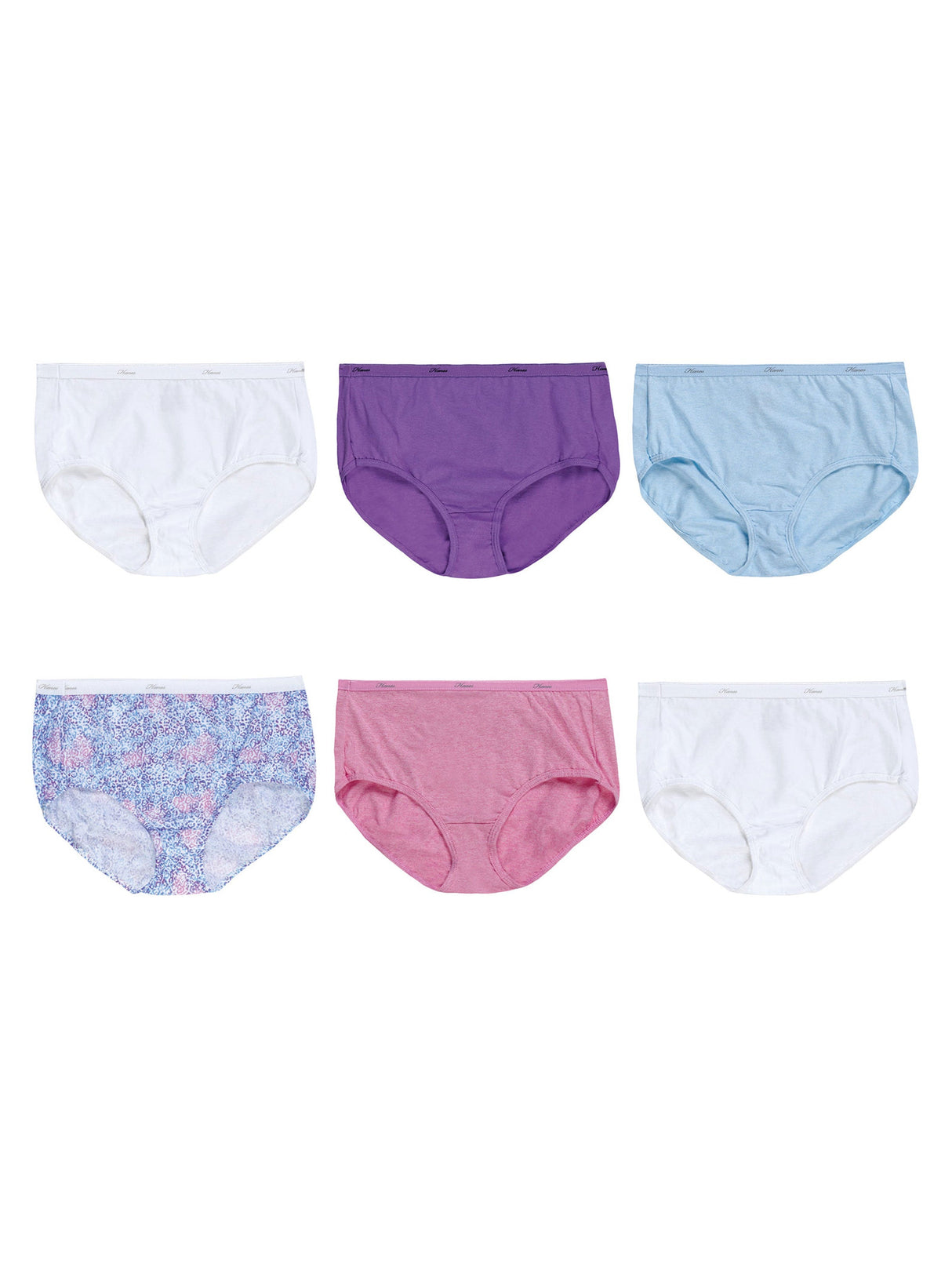 Image for Women's 6 Pcs Printed Briefs Set,Multi
