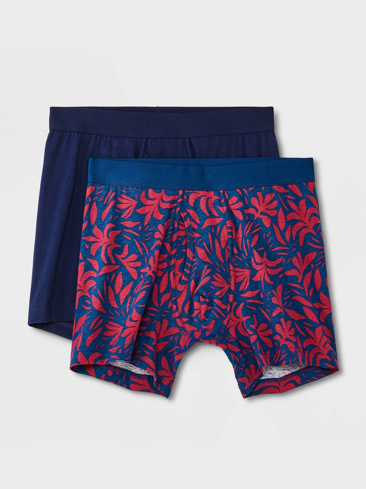 Image for Men's 2 Pcs Boxers Set,Navy/Burgundy