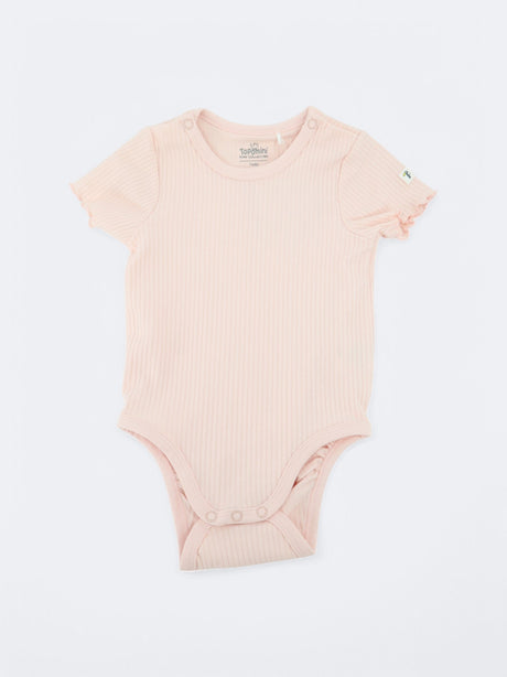 Image for Kids Girl's Ribbed Bodysuit,Light Pink