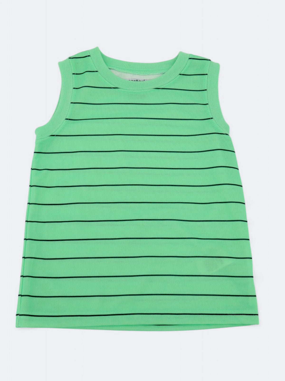 Image for Kids Boy's Striped Tank Top,Green