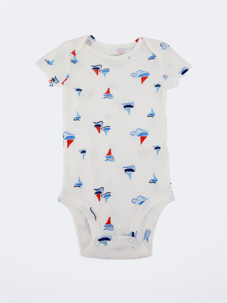 Image for Kids Boy's Printed Bodysuit,White