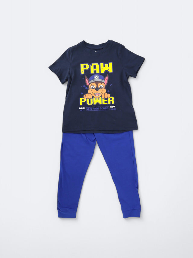 Image for Kids Boy's 2 Pcs Graphic Printed Pajamas Set,Navy/Blue