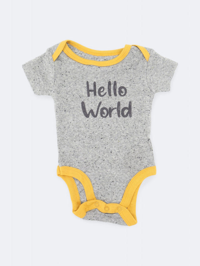 Image for Kids Boy's Printed Bodysuit,Grey