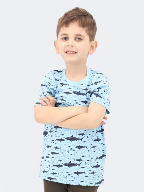 Image for Kids Boy's Graphic Printed T-Shirt,Blue