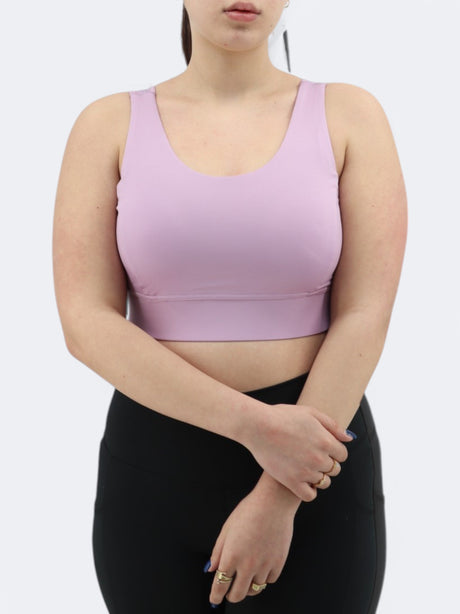 Image for Women's Plain Sports Cropped Top,Light Purple