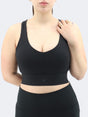 Image for Women's Ribbed Sports Cropped Top,Black