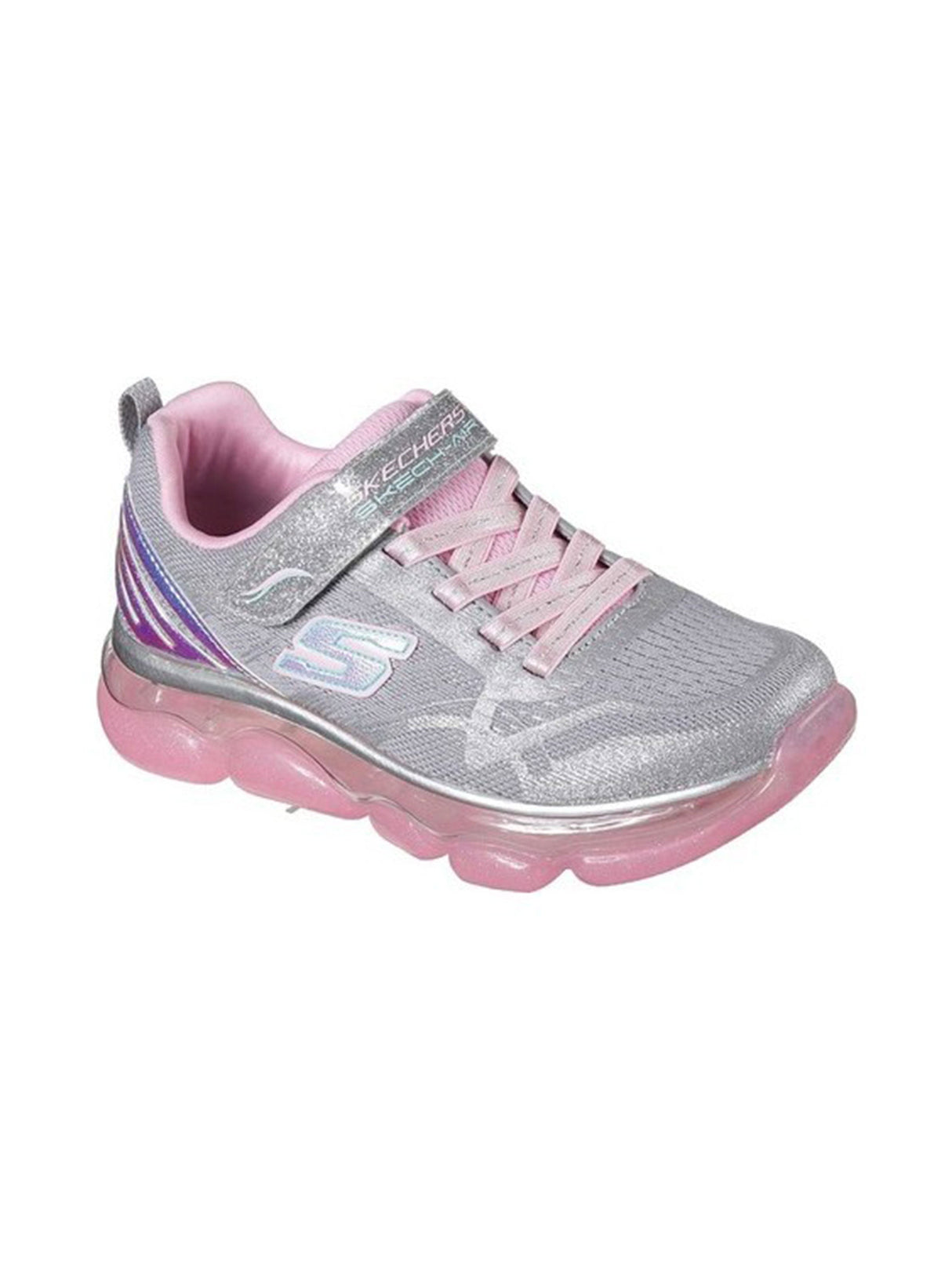 Image for Kids Girl's Brand Logo Patched Sneakers,Grey
