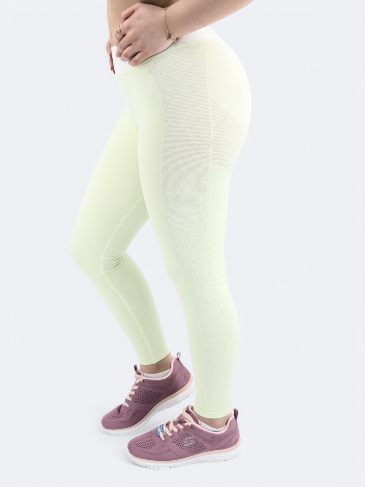 Image for Women's Textured Leggings,Light Green