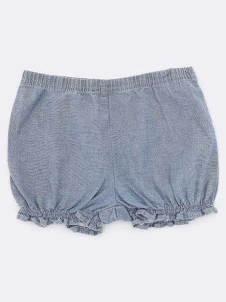 Image for Kids Girl's Plain Shorts,Blue