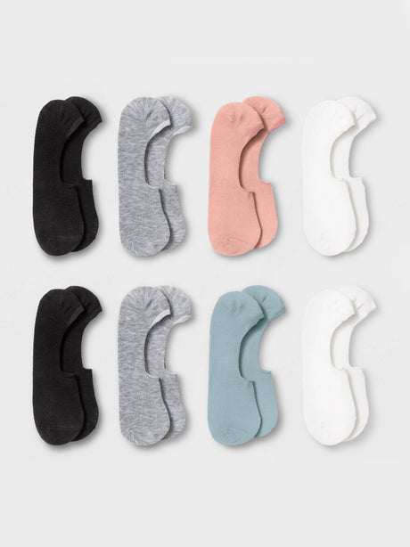 Image for Women's 8 Pairs Pain Socks,Multi