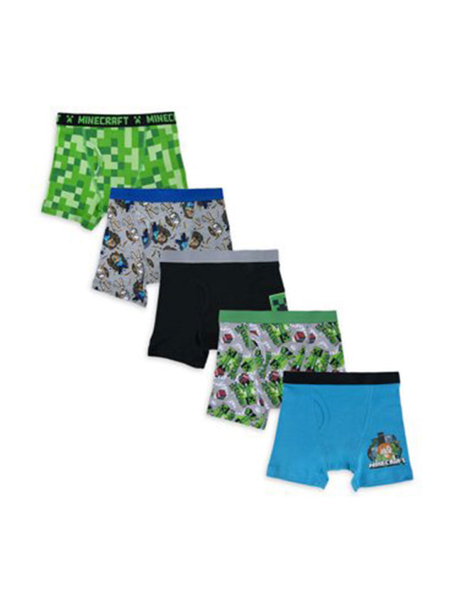 Image for Kids Boy's 5 Pcs Printed Boxer Briefs Set,Multi