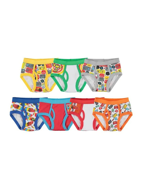 Image for Kids Boy's 7 Pcs Graphic Printed Briefs Set,Multi