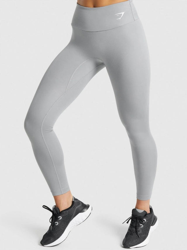 Image for Women's Plain Brand Logo Printed Legging,Grey