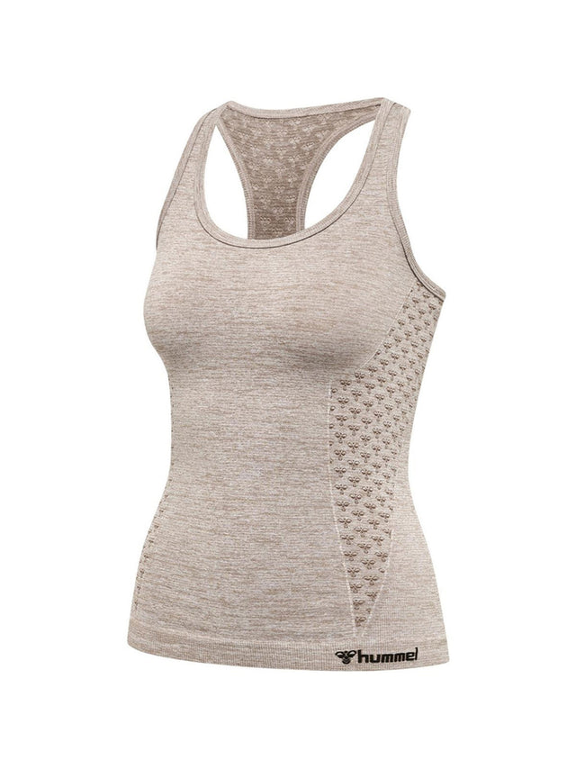 Image for Women's Brand Logo Embroided Sport Top,Beige