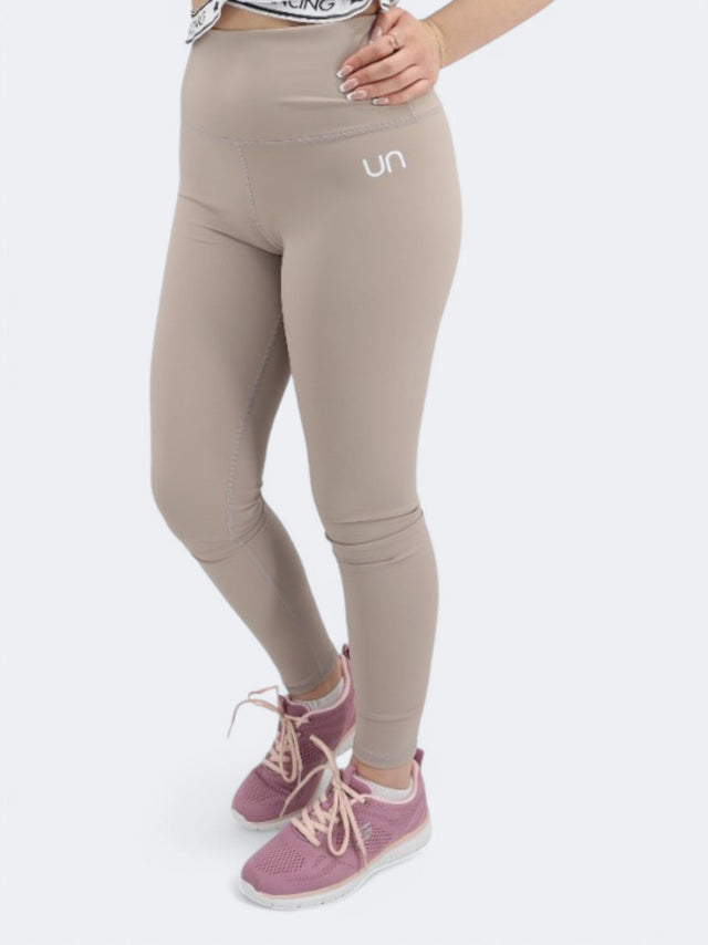 Image for Women's Brand Logo Printed Leggings,Beige