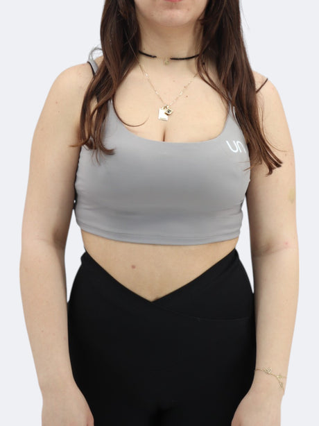 Image for Women's Sports Cropped Top,Grey