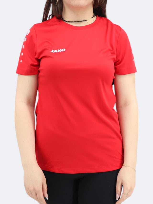 Image for Women's Printed Sports T-Shirt,Red