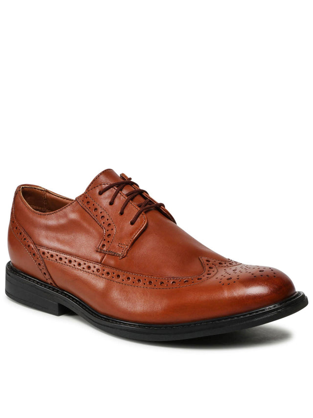 Image for Men's Textured Oxford Shoes,Brown