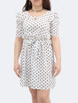 Image for Women's Polka Dots Dress,White