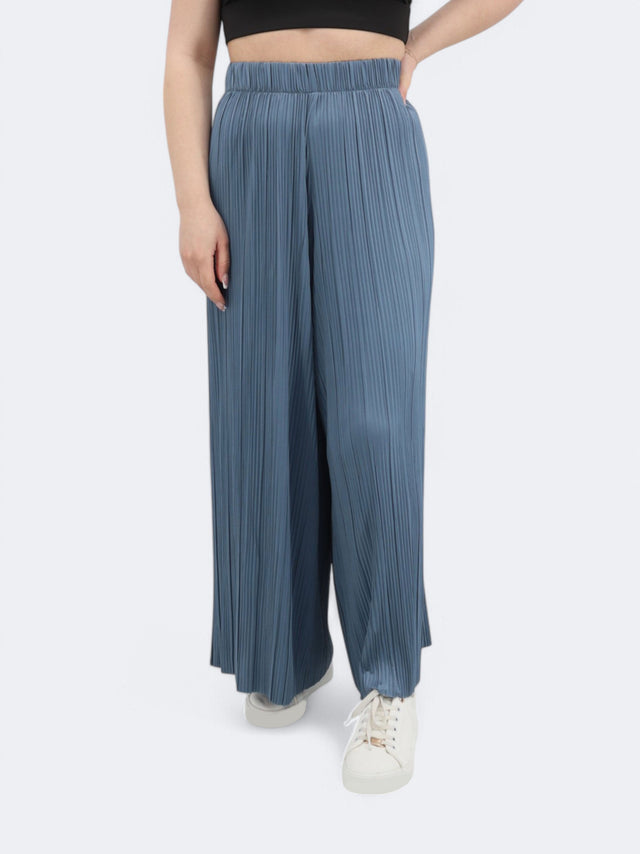 Image for Women's Pleated Pants,Blue