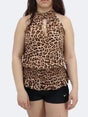 Image for Women's Leopard Printed Top,Beige
