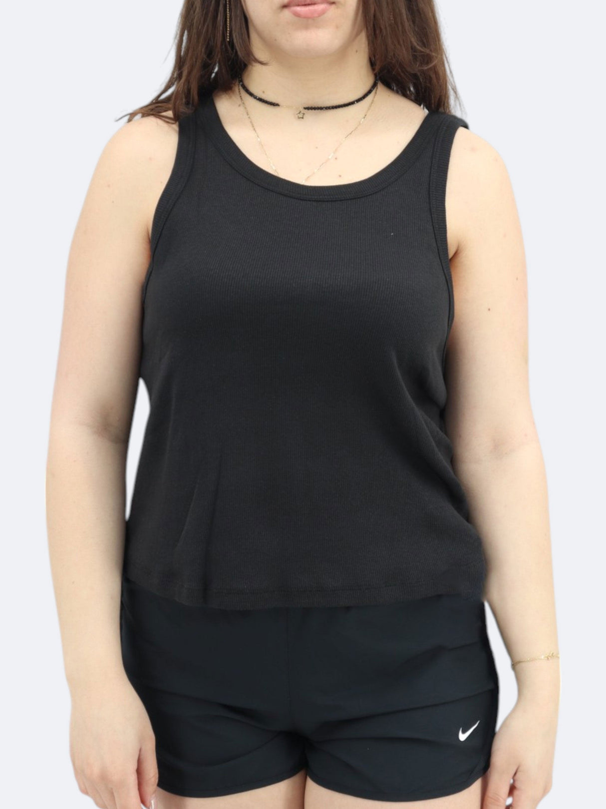 Image for Women's Ribbed Tank Top,Black