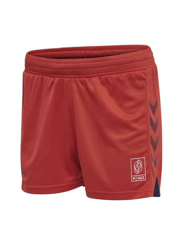 Image for Women's Printed Sports Shorts,Red