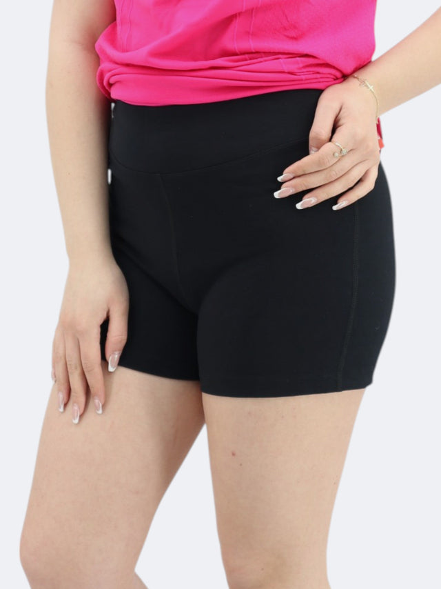 Image for Women's Plain Short Leggings,Black