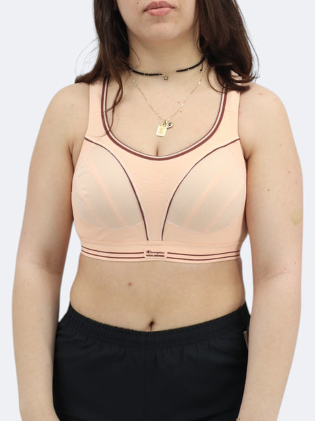 Image for Women's Textured Sports Bra,Peach