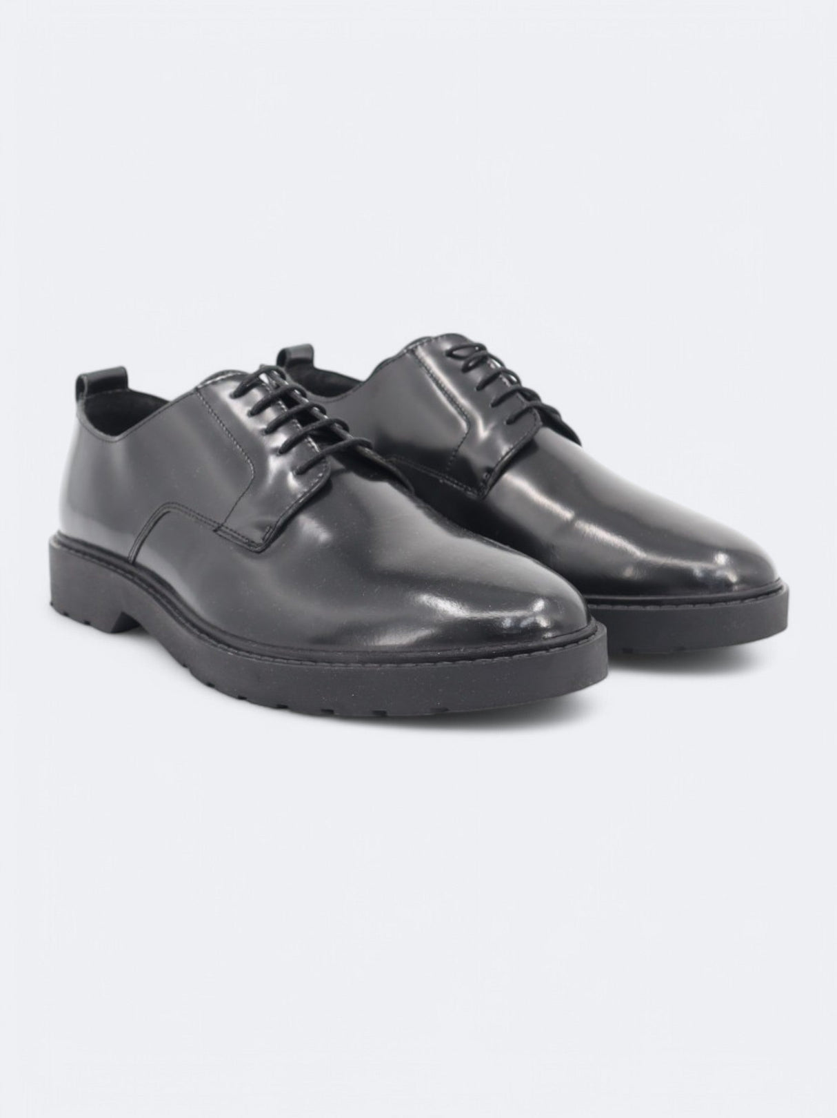 Image for Men's Leather Oxford Shoes,Black