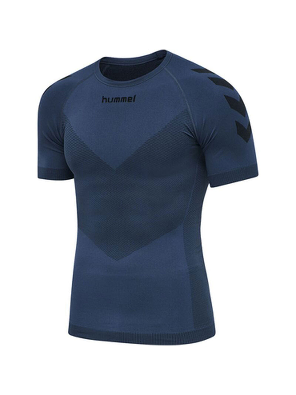 Image for Men's Textured Sports T-Shirt,Dark Blue