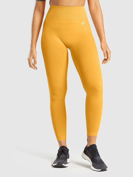Image for Women's Textured Leggings,Orange