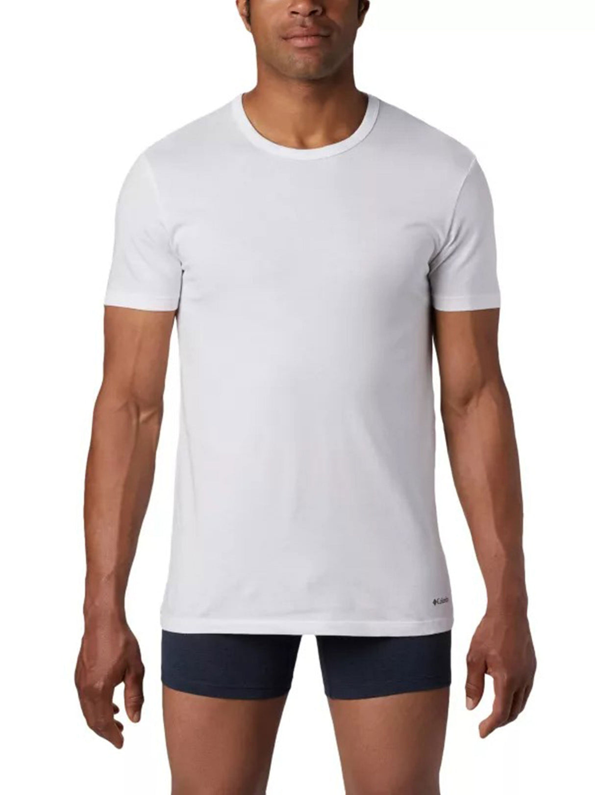 Image for Men's 4 Pcs Plain Underwear T-Shirts,White