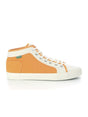 Image for Men's Striped High Sneakers,Orange/White