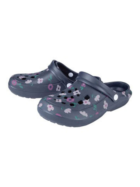 Image for Women's Floral Printed Slippers,Navy