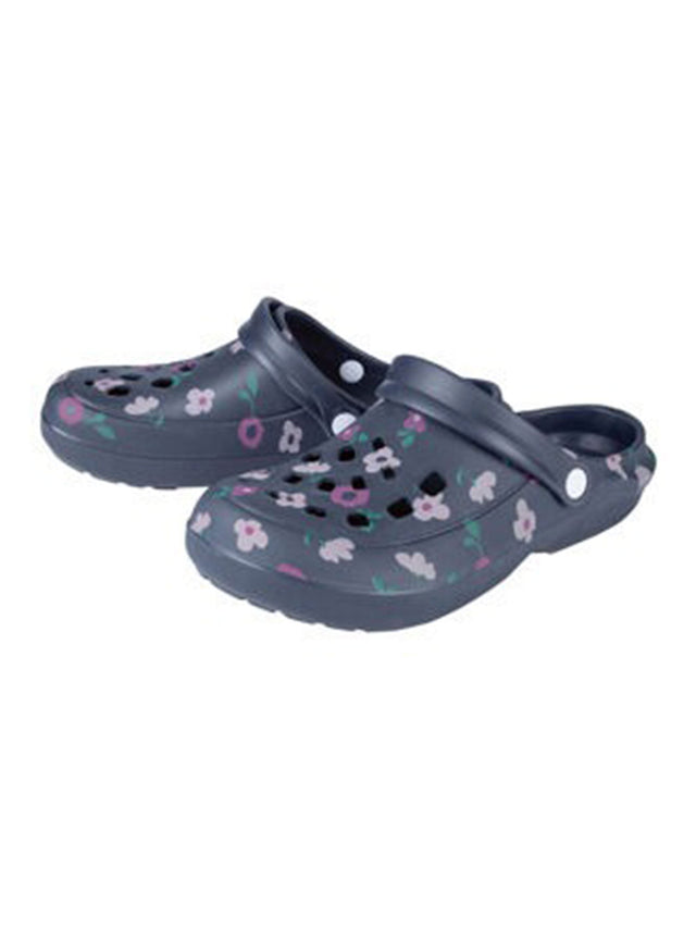 Image for Women's Floral Printed Slippers,Navy