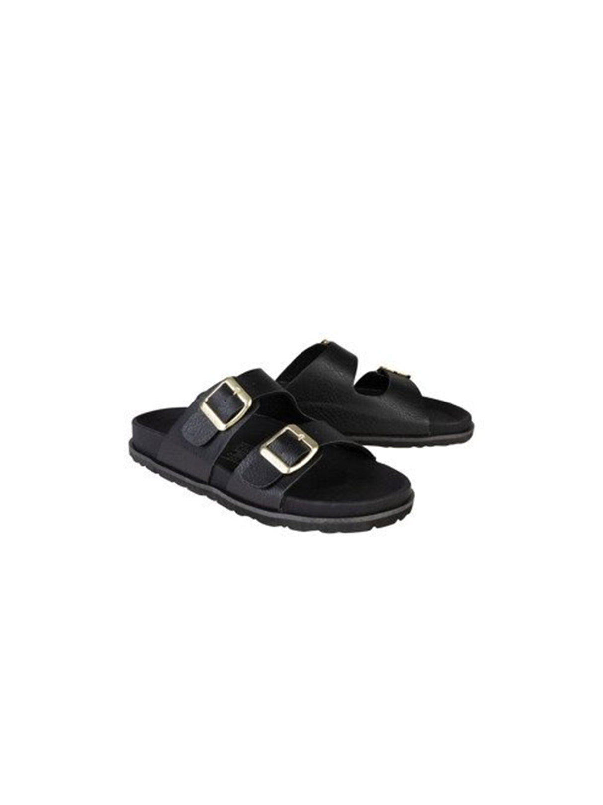 Image for Women's Adjustabe Buckle Slippers,Black