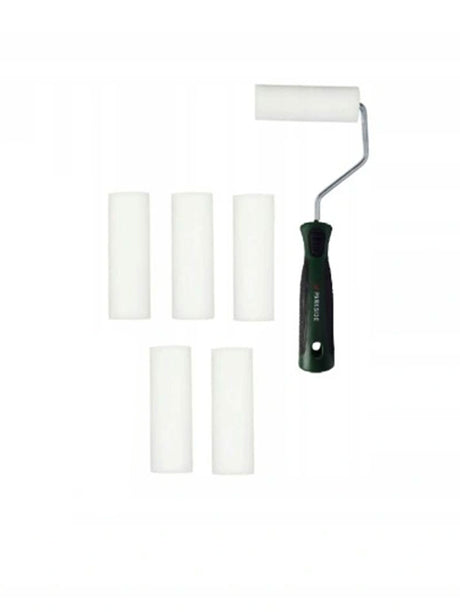 Image for Set Of 6 Foam Paint Rollers + Handle