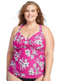 Image for Women's printed Tankini Top,Pink