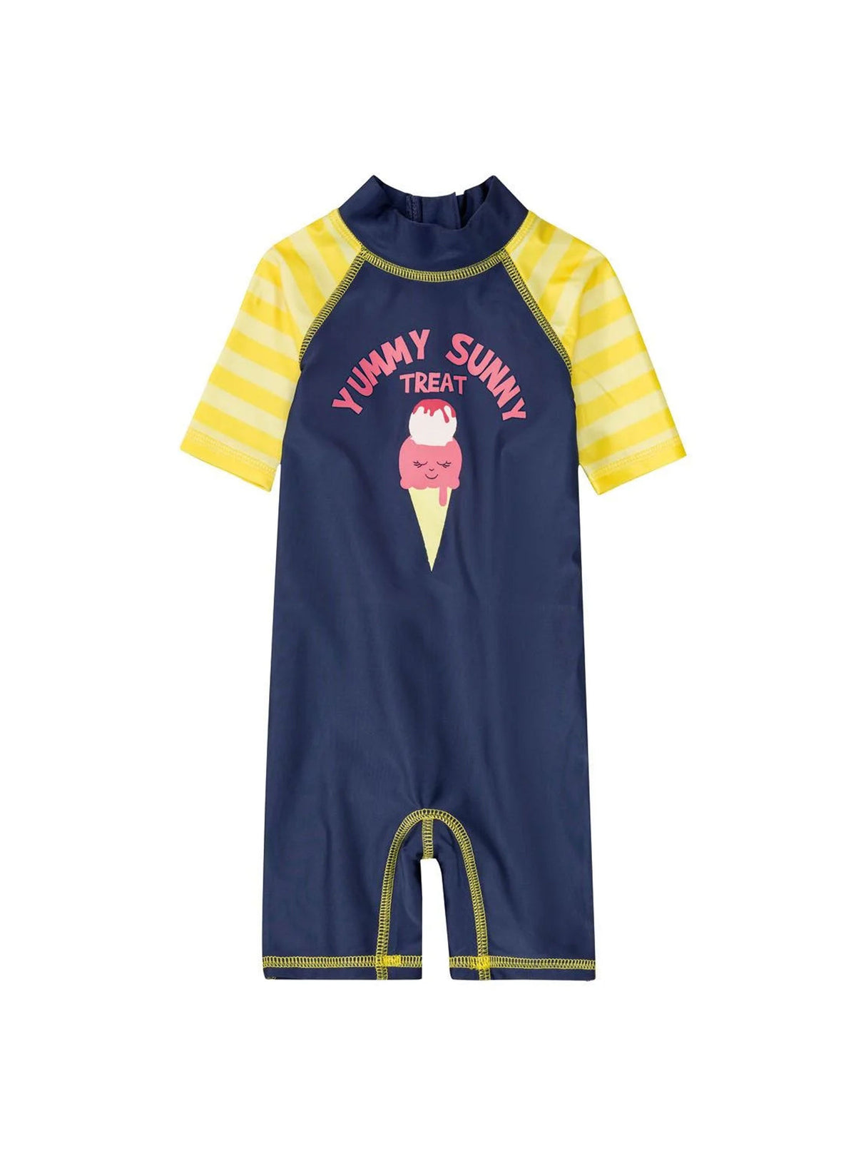 Image for Kids Girl Graphic Printed  One Piece Swimsuit,Navy