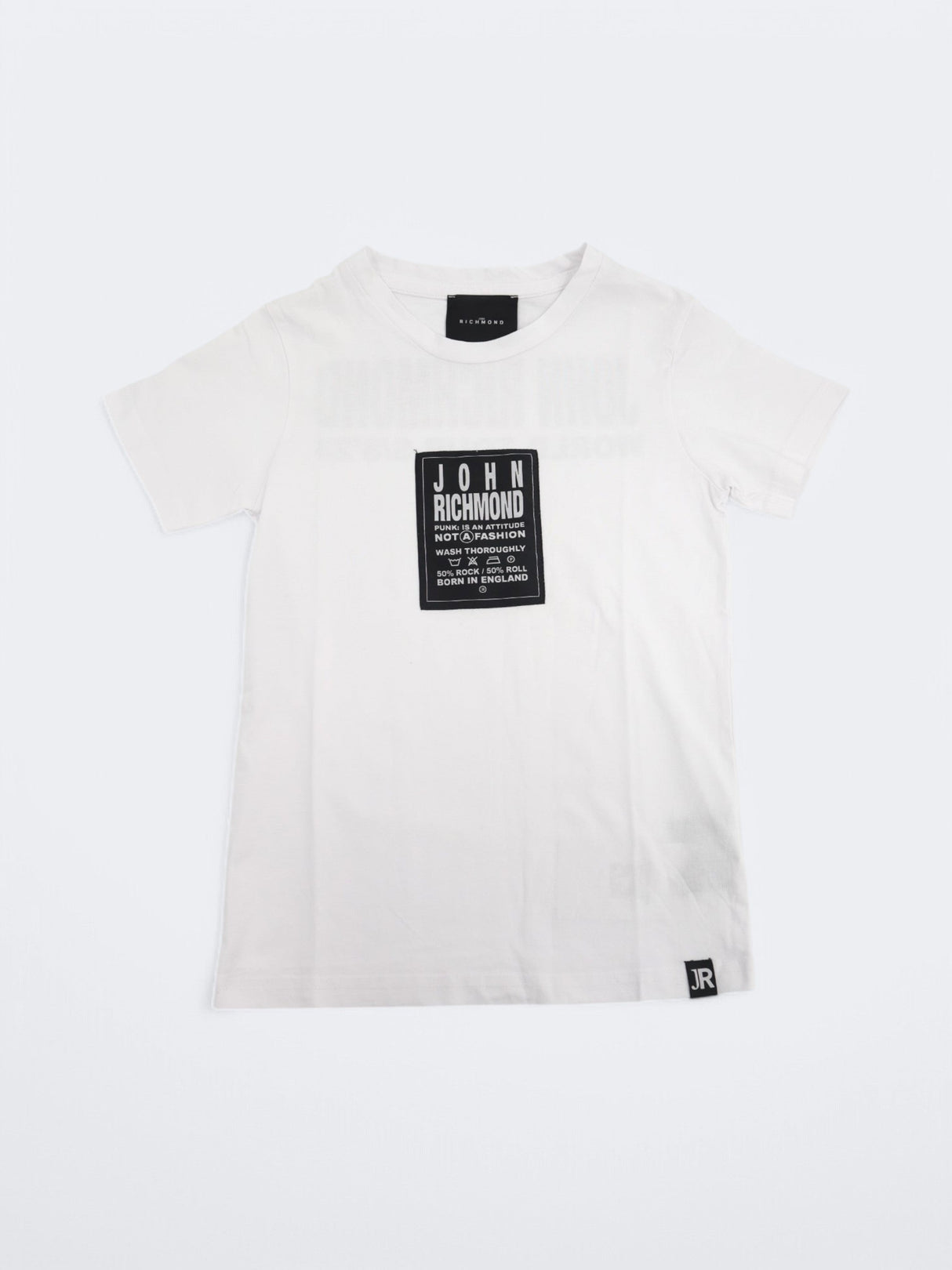 Image for Kid's Boy's Printed Embroidered T-Shirt,White