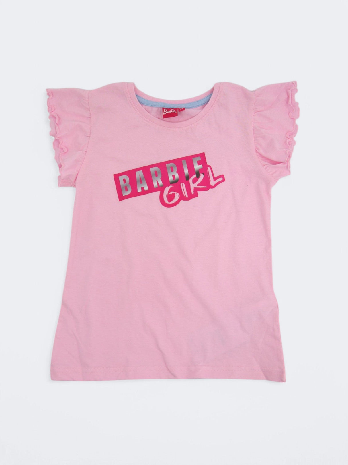 Image for Kid's Girl's Brand Logo Printed Ribbed T-Shirt,Light Pink