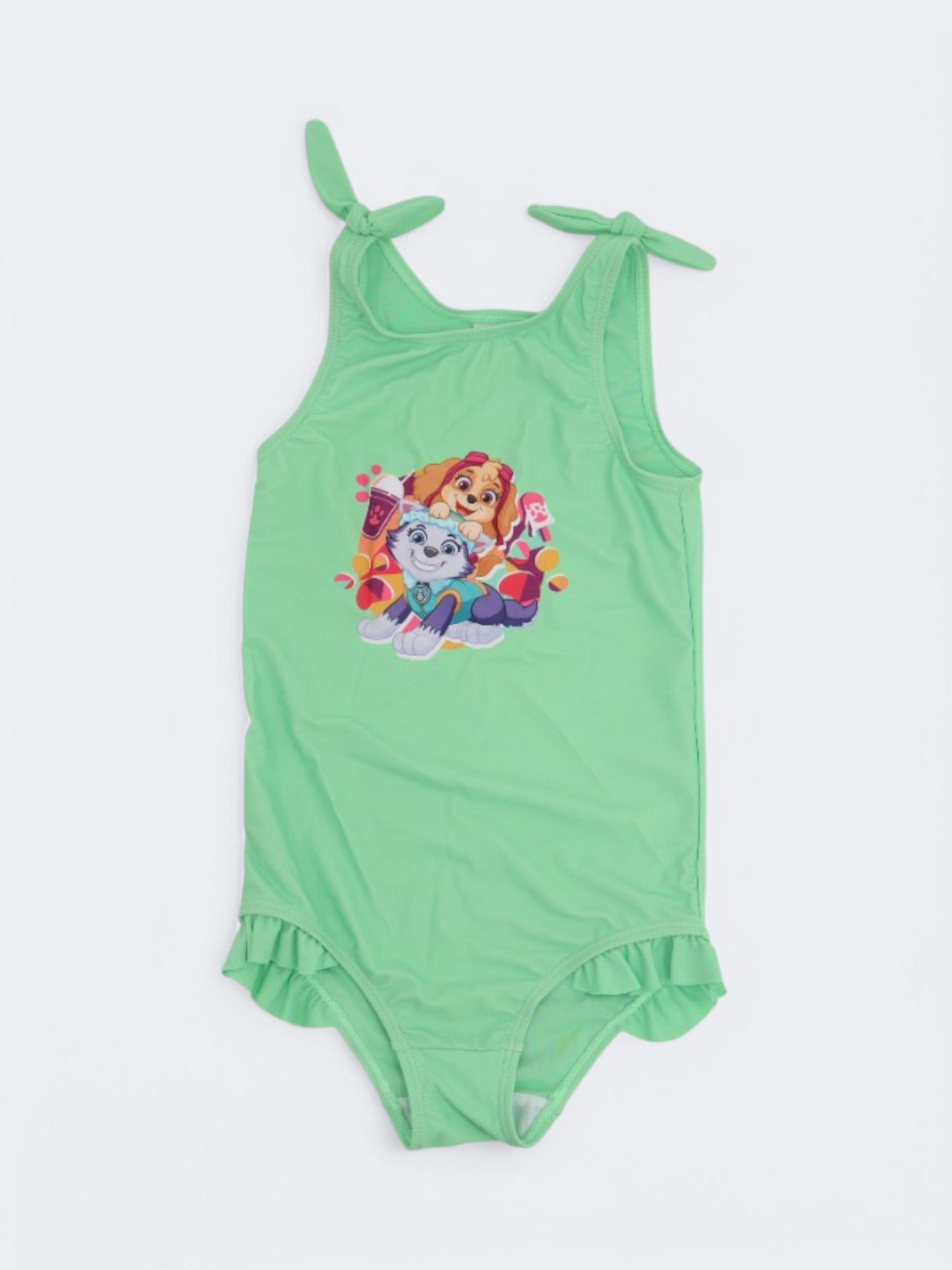 Image for Kid's Girl's Graphic Printed Swimsuit,Neon Green