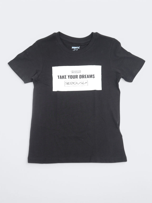 Image for Kid's Boy's Printed T-Shirt,Black