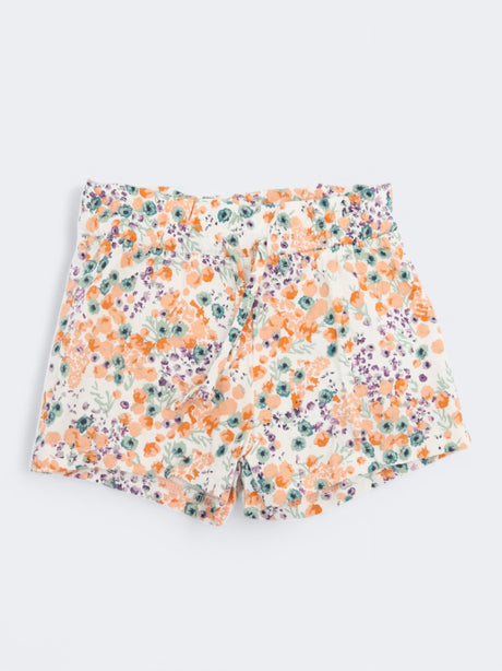 Image for Kid's Girl's Floral Printed Shorts,Multi