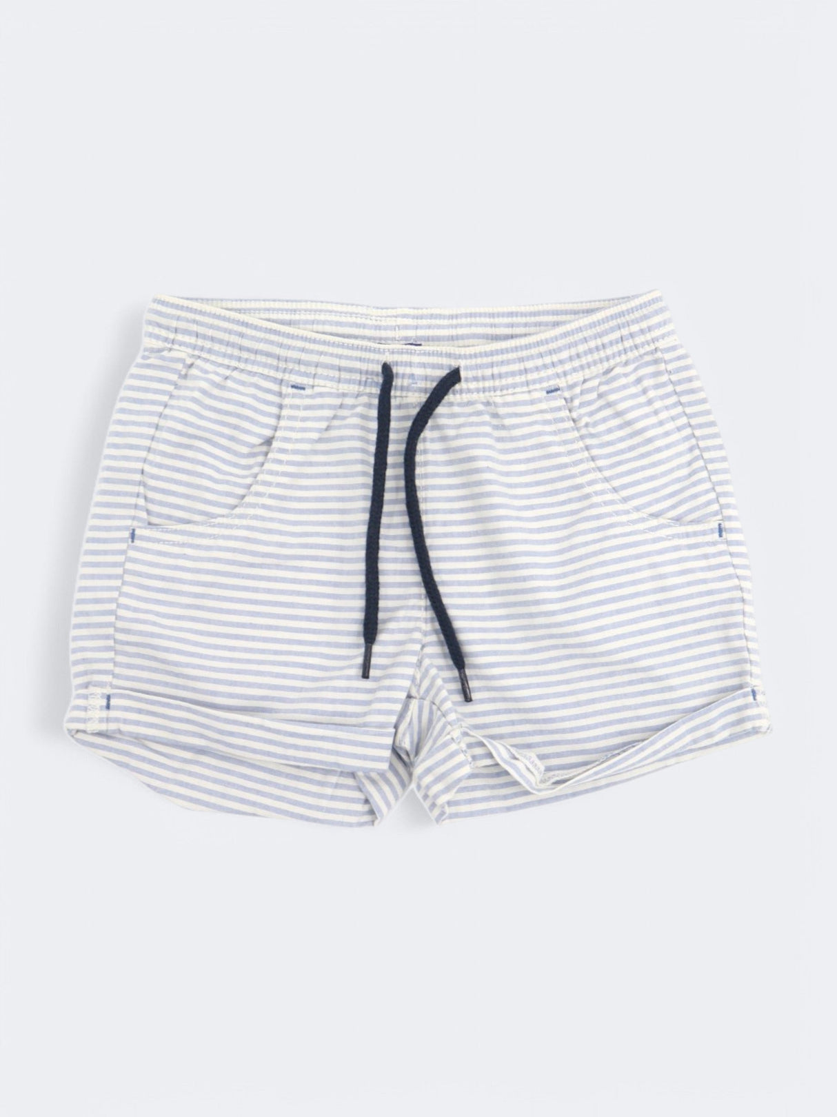 Image for Kid's Boy's Striped Short,White/Light Blue