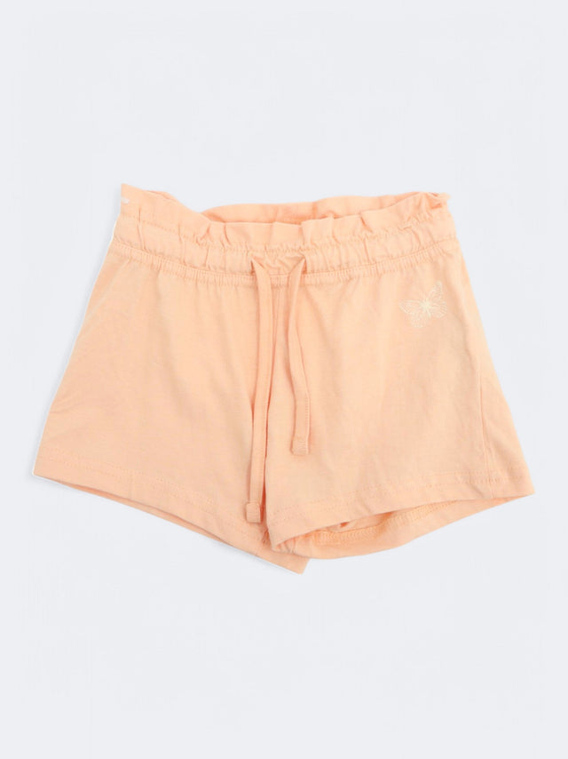 Image for Kid's Girl's Plain Shorts,Coral