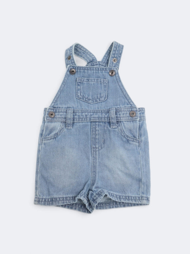 Image for Kid's Girl's Washed Denim Jumpsuit,Light Blue
