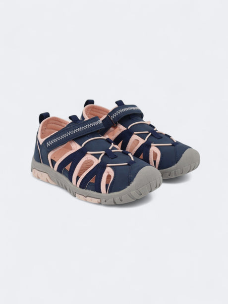 Image for Kid's Girl's Textured Sandals,Navy/Rose