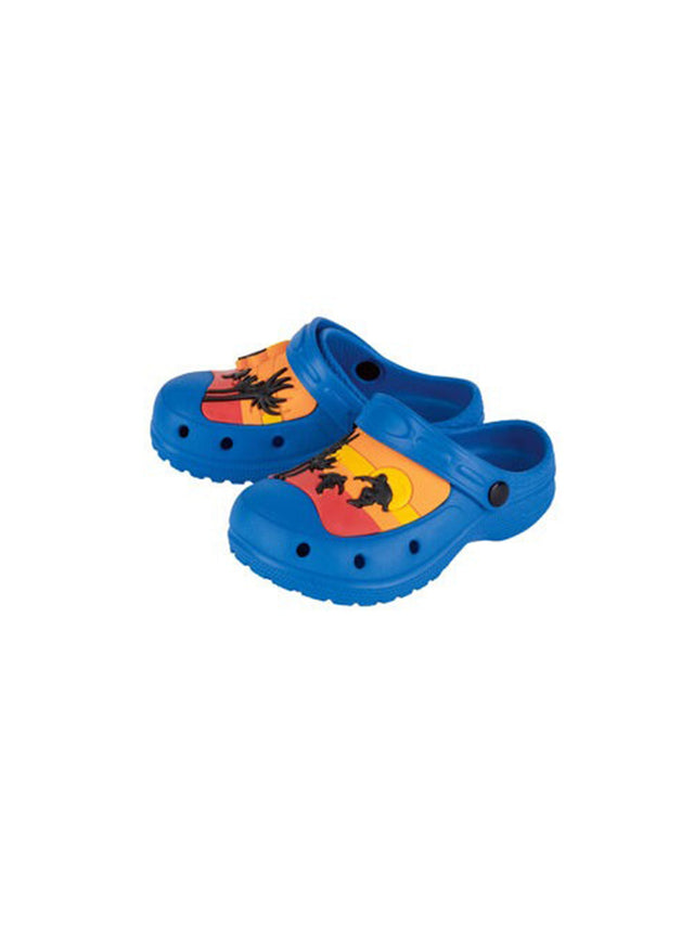 Image for Kid's Boy's Graphic Patch Slippers,Blue